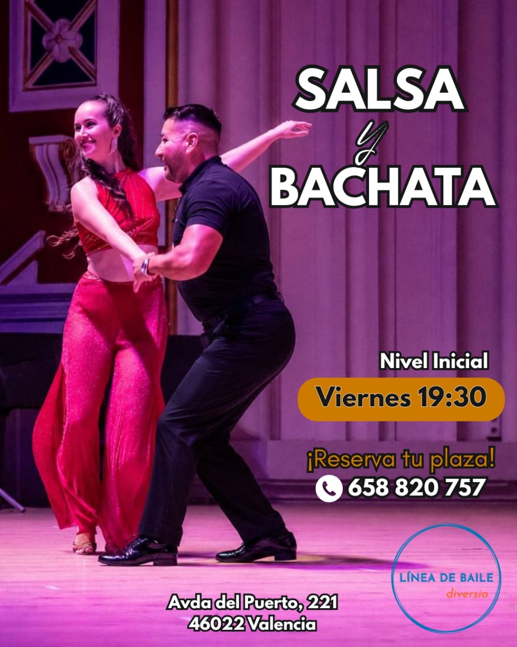 Clases regulares en pareja de salsa y bachata