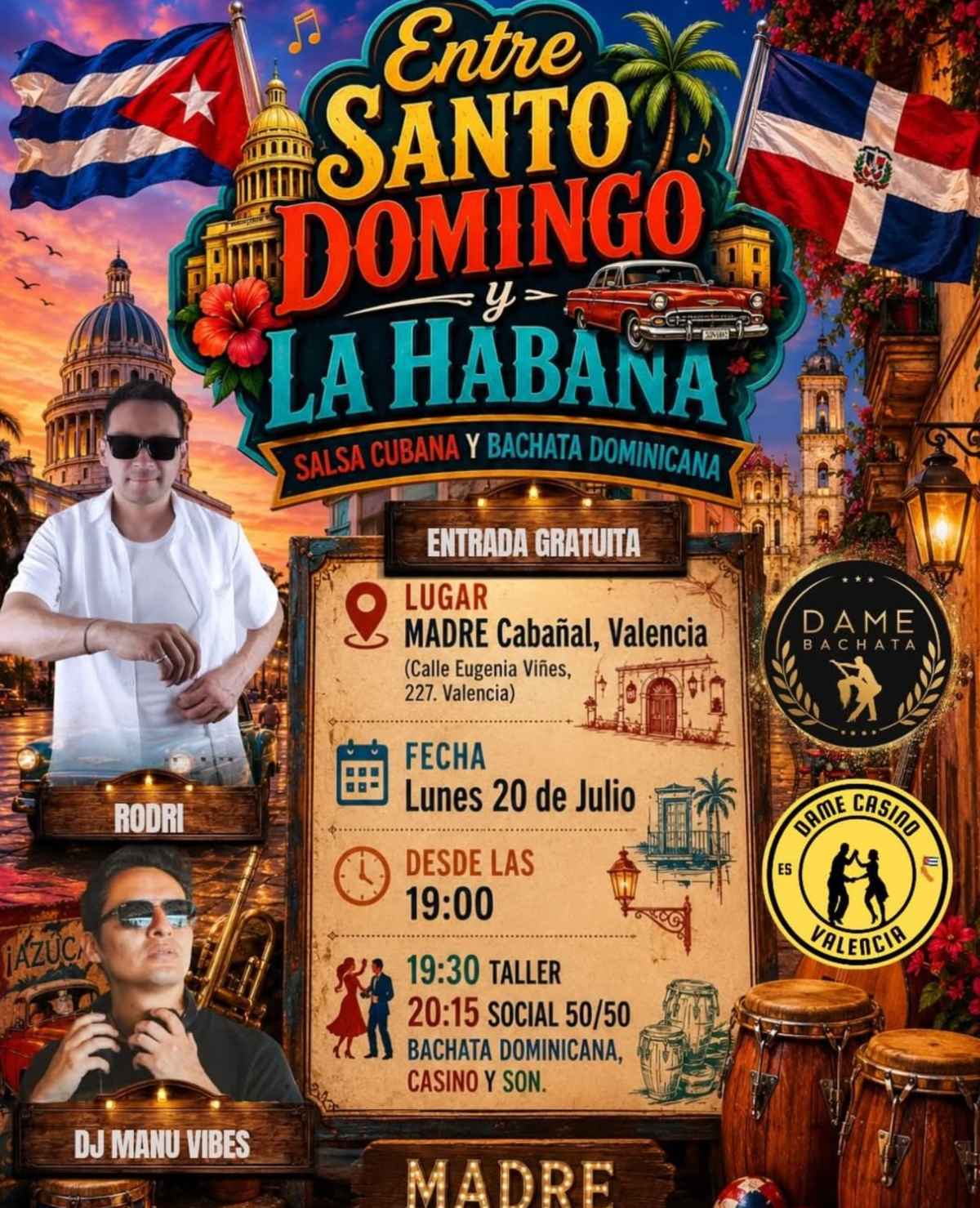 Entre Santo Domingo y la Habana